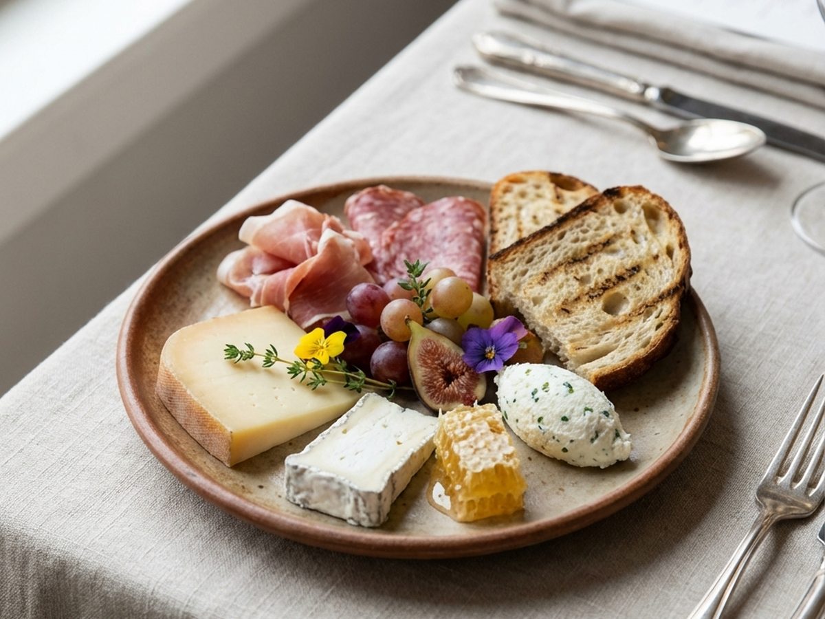 Artisan cheese board